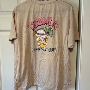 oversized SHEIN Light Beige Tee